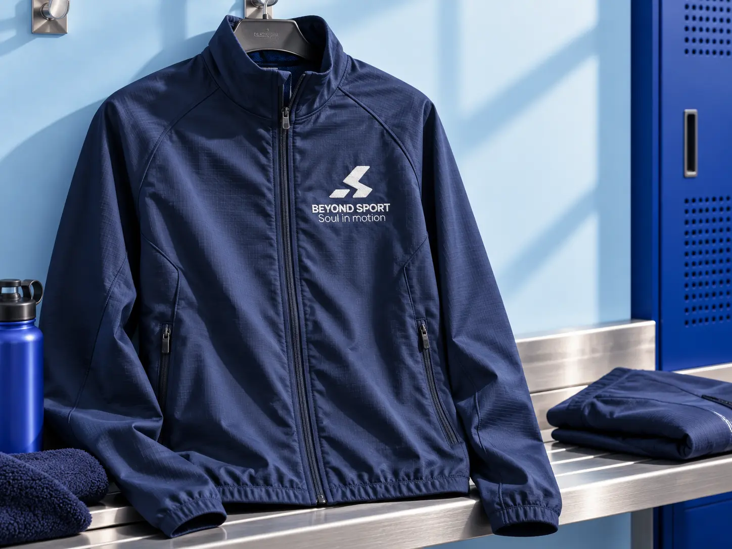 Mockup del brand Beyond Sport su abbigliamento tecnico