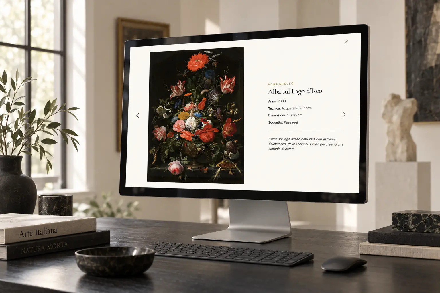 Mockup del portfolio digitale di Giorgio Pasinetti